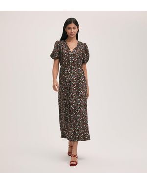Finery London Vittoria Crepe Midi Dress - Multicolour