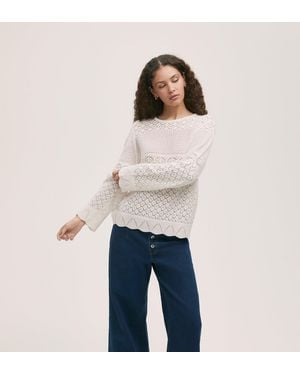 Finery London Audrenia Crochet Top - Blue