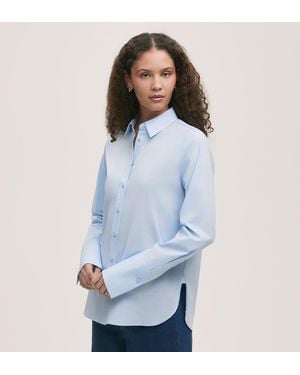 Finery London Dillon Cotton Shirt - Blue
