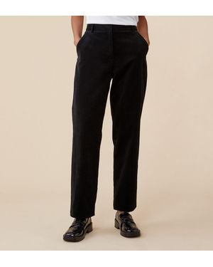 Finery London Ella Cotton Cord Trousers - Black