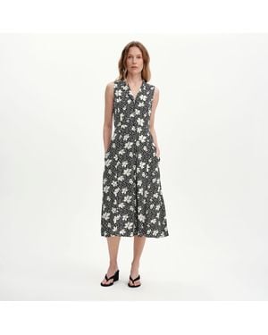Finery London Beatrice Sleeveless Midi Shirt Dress - Multicolour