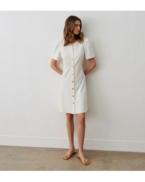 Finery London Paloma Ponte Jersey Dress - Natural