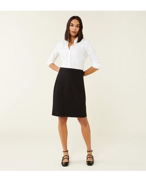 Finery London Emma Tailored Knee Length Skirt - White