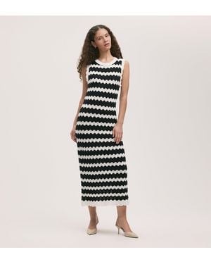 Finery London Gretta Crochet Midi Dress - Black