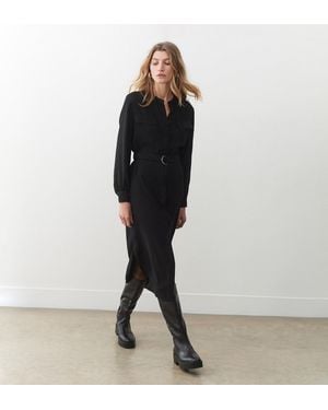 Finery London Lyra Utility Dress - Black