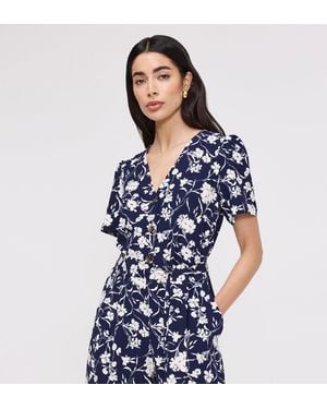 Finery London Uma Belted Wide Leg Jumpsuit - Blue
