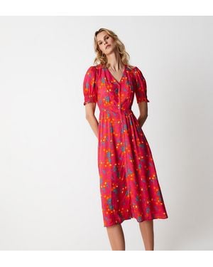 Finery London River Midi Dress - Red