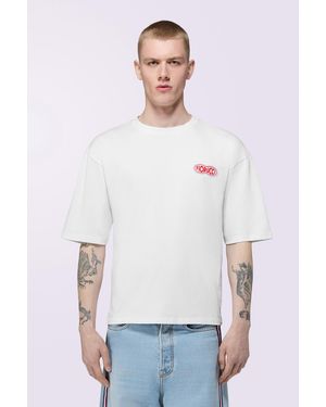 Fiorucci Fish Eye Logo Relaxed T-Shirt - White