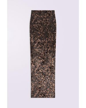 Fiorucci Banimalier Velour Maxi Skirt - White