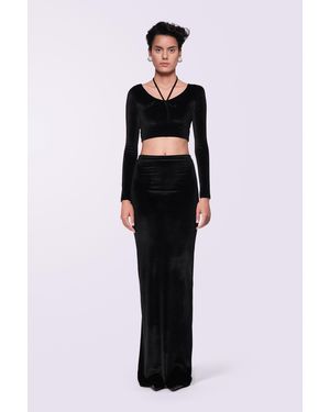 Fiorucci Heart Velour Maxi Skirt - Multicolour