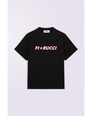 Fiorucci Star Logo Regular T-Shirt - Black