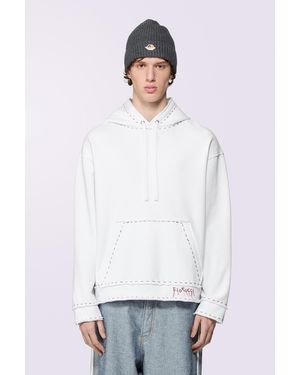 Fiorucci Stitch Logo Hoodie - White