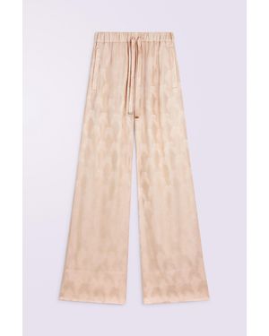 Fiorucci Kissing Angels Jacquard Trousers - Natural