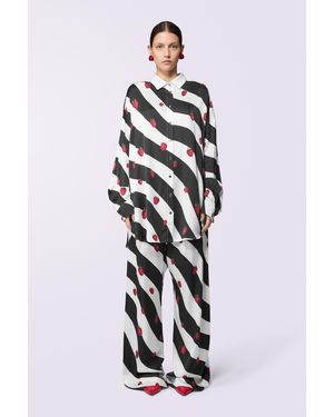 Fiorucci Raspberry Print Trousers Multi - White