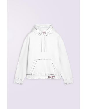 Fiorucci Stitch Logo Hoodie - White