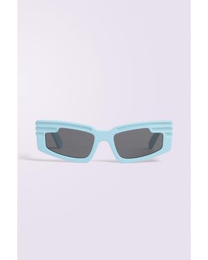 Fiorucci Rectangular Wing Sunglasses - Blue