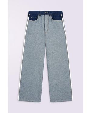 Fiorucci Inside Out Baggy Jeans Deep - Blue