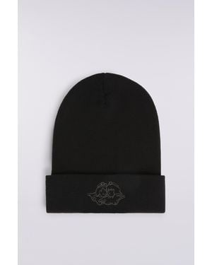 Fiorucci Angels Embroidered Beanie - Black