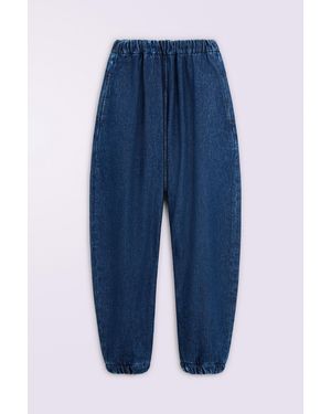 Fiorucci Embroidered Balloon Jeans Deep - Blue