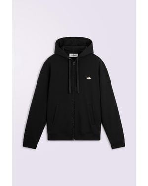 Fiorucci Angels Patch Zip-Up Hoodie - Black