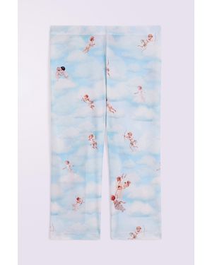 Fiorucci Beatitudo Print Biker Shorts - Blue