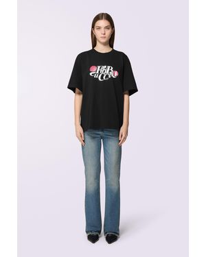 Fiorucci Lollipop Logo T-Shirt - Black