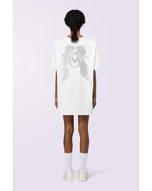 Fiorucci Kissing Angels Mini T-Dress - Red