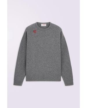 Fiorucci Cupid Patch Knit Jumper - Grey