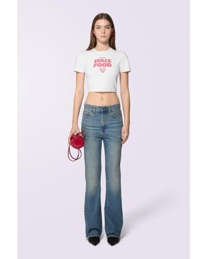 Fiorucci Space Food Crop T-Shirt - Blue