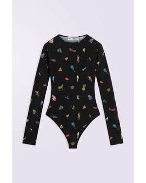 Fiorucci Toys Print Bodysuit - Black