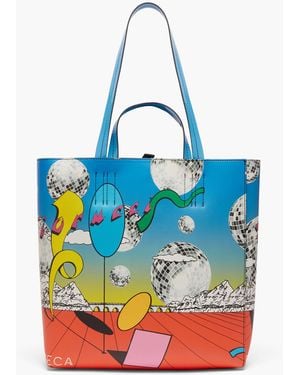 Fiorucci Discoteca Shopper Bag Multi - Blue