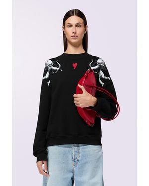 Fiorucci Double Cupid Relaxed Sweatshirt - Red