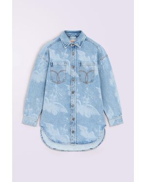 Fiorucci Angels Denim Shirt Dress Light - Blue