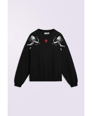 Fiorucci Double Cupid Relaxed Sweatshirt - Black