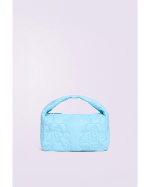 Fiorucci Kissing Angels Quilted Mini Bag - Blue
