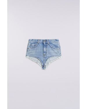 Fiorucci Denim Hot Pant Shorts Light - Blue
