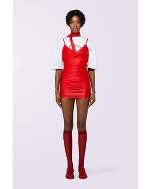 Fiorucci Scarf Bodycon Mini Dress - Red