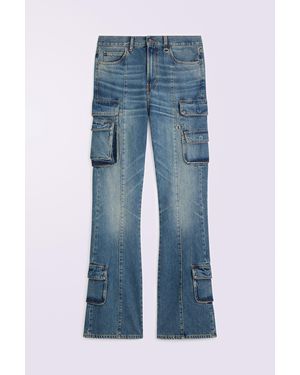 Fiorucci Multipocket Flare Jeans Mid - Blue