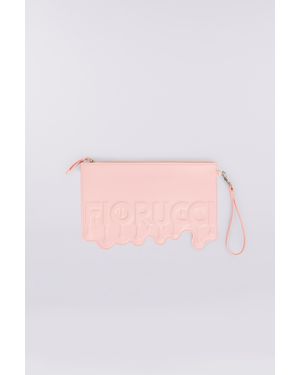Fiorucci Melted Leather Pouch - Pink