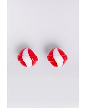 Fiorucci Mini Lollipop Earrings Multi - Red