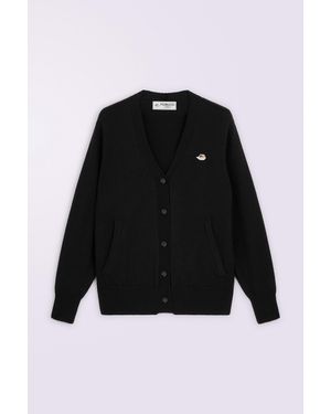 Fiorucci Angels Patch Knit Cardigan - Black