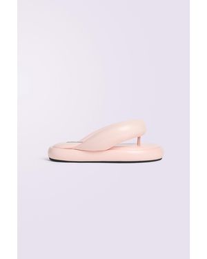 Fiorucci Vinyl Fluff Flops - Pink