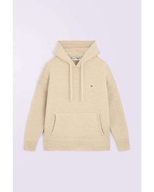 Fiorucci Angels Patch Knit Hoodie - Natural