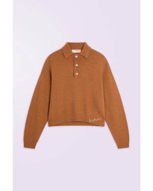 Fiorucci Embroidered Knit Polo Jumper