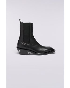 Fiorucci Heart Leather Boots - Black