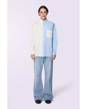 Fiorucci Two Colour Shirt Multi - Blue