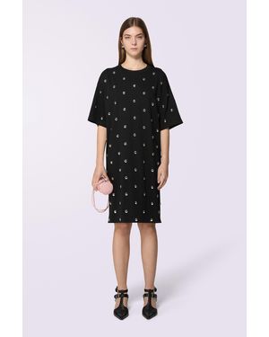 Fiorucci Stud Midi T-Dress - Black