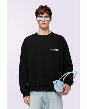 Fiorucci Star Logo Relaxed Sweatshirt - Black