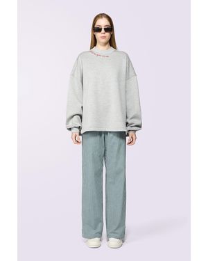 Fiorucci Gingham Logo Trousers - Blue