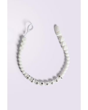 Fiorucci Beaded Bag Chain - White